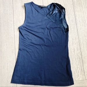 Gucci Tank Top Twist Shoulder Lurex Detail XS